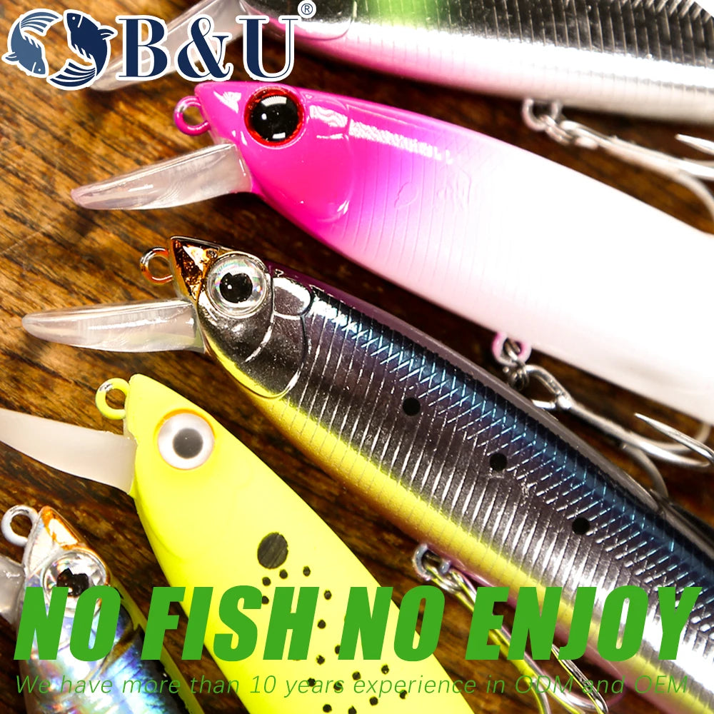 B&U 125mm SARUNA Floating Minnow Lure | Saltwater Swimbait Fishing Minnow Lure P3