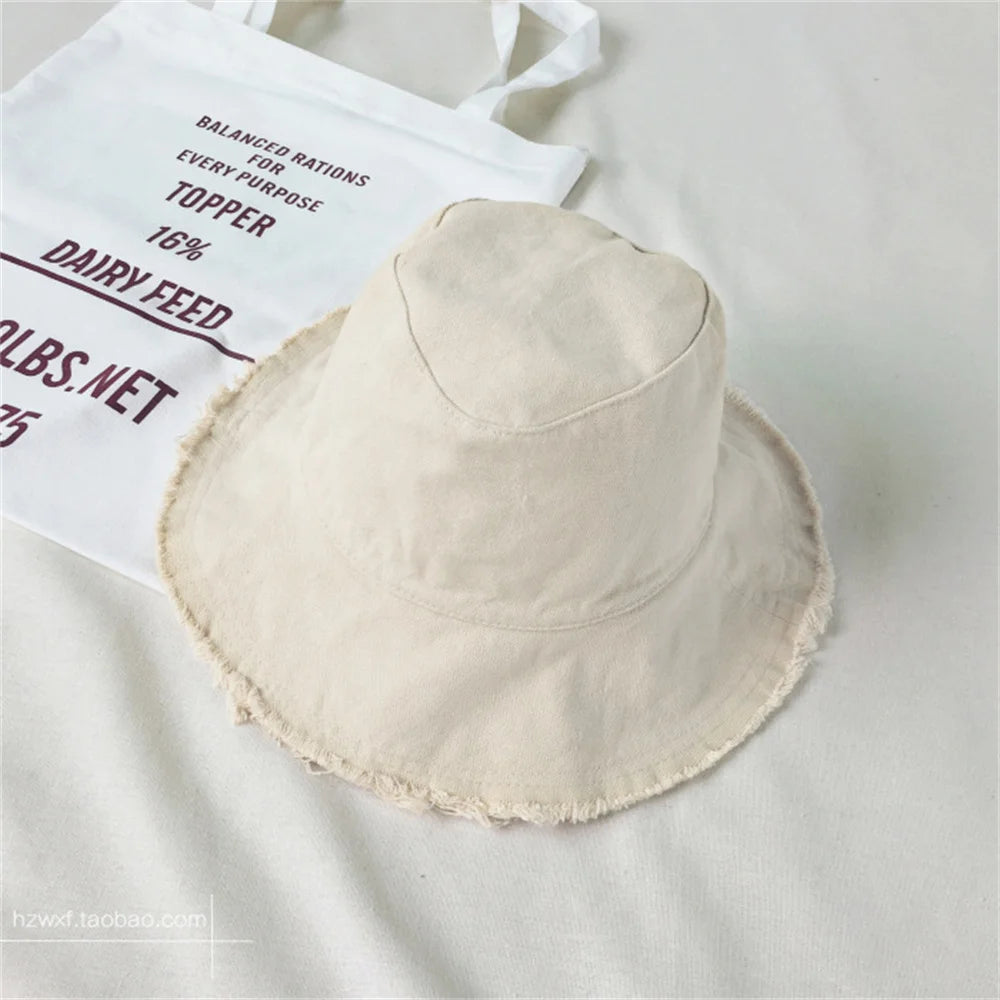Unisex Foldable Wide Brim Bucket Hat – UV Sun Protection Cap Wide Brim Bucket Hat P3 Beige
