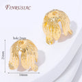 18K Gold Plated Tulip Bead Caps – Flower End Caps for DIY Jewelry Jewelry Bead Caps P3 18K Real Gold Plated 3 pieces