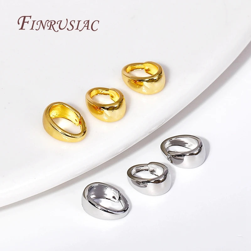 18K Gold Plated Brass Pinch Bails for Pendant Necklace Making Jewelry Findings P3