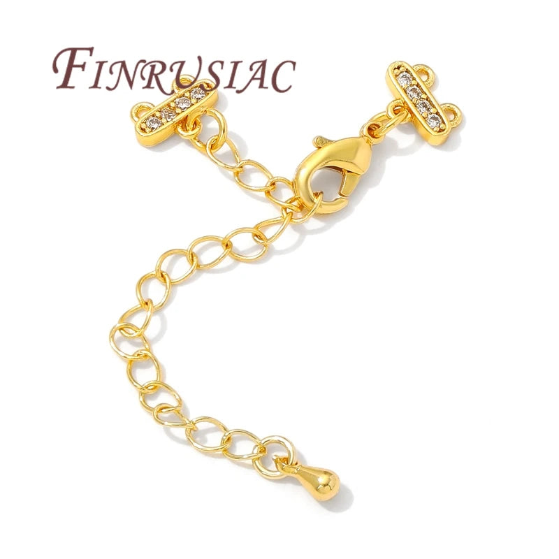 18K Gold Plated Bracelet Extender Chain & Lobster Clasp | DIY Jewelry Finding P3