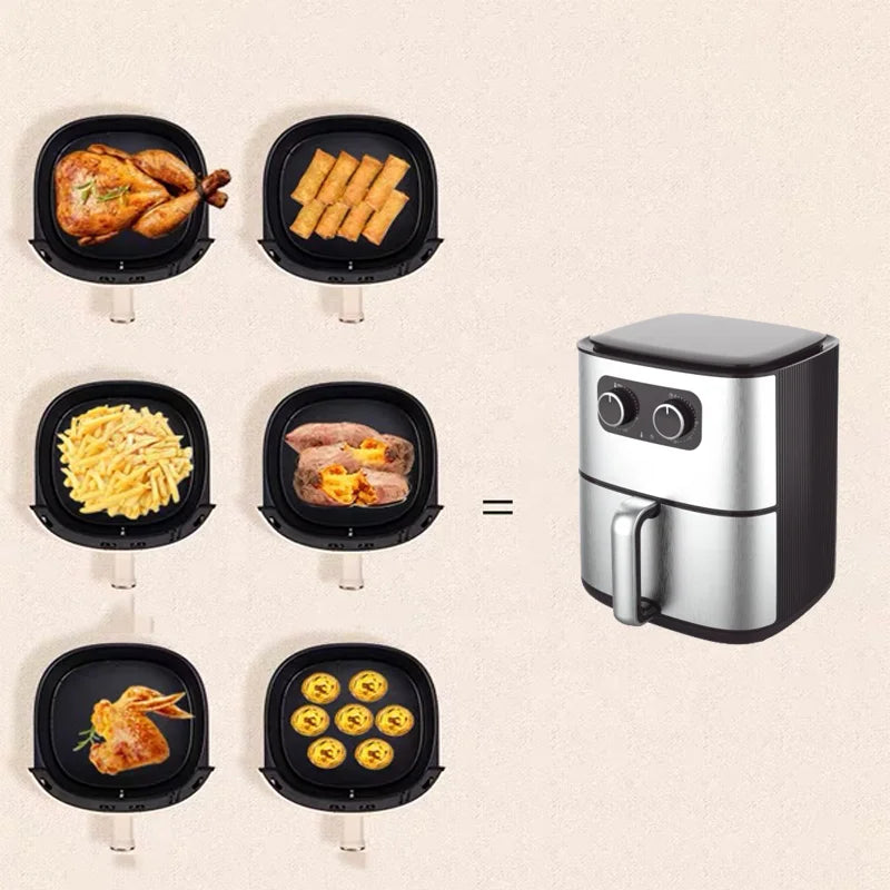 DUTRIEUX 4.5L Air Fryer – 1400W Mechanical, Non-Stick Basket Air Fryer P3