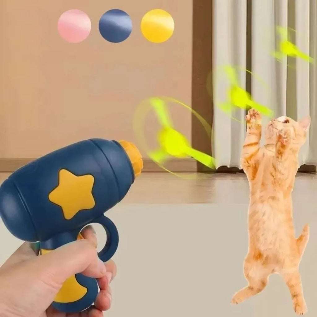 NOCCLILI Mini Flying Disc Launcher Interactive Cat Toy – 5 Discs Interactive Cat Toy P3