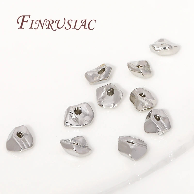 18K Gold Plated Irregular Spacer Beads – DIY Jewelry Making Jewelry Spacer Beads P3