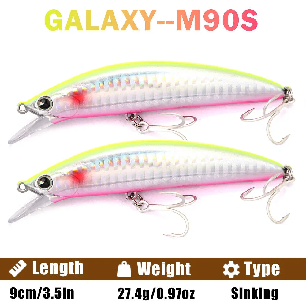 B&U Saltwater Sinking Minnow Jerkbait – Long-Cast Sea Bass Lure Saltwater Fishing Lure P3
