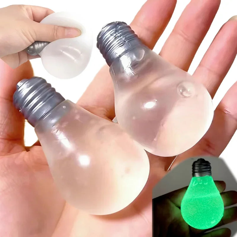 Light Bulb Squishy Toy – Photochromic Slow-Rising Fidget Squeeze Squishy Fidget Toy P3