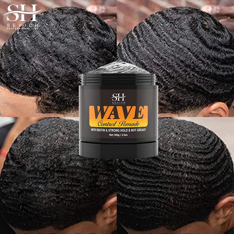 Sevich 360 Wave Pomade – Strong Hold Hair Wax & Edge Control Hair Styling Pomade P3
