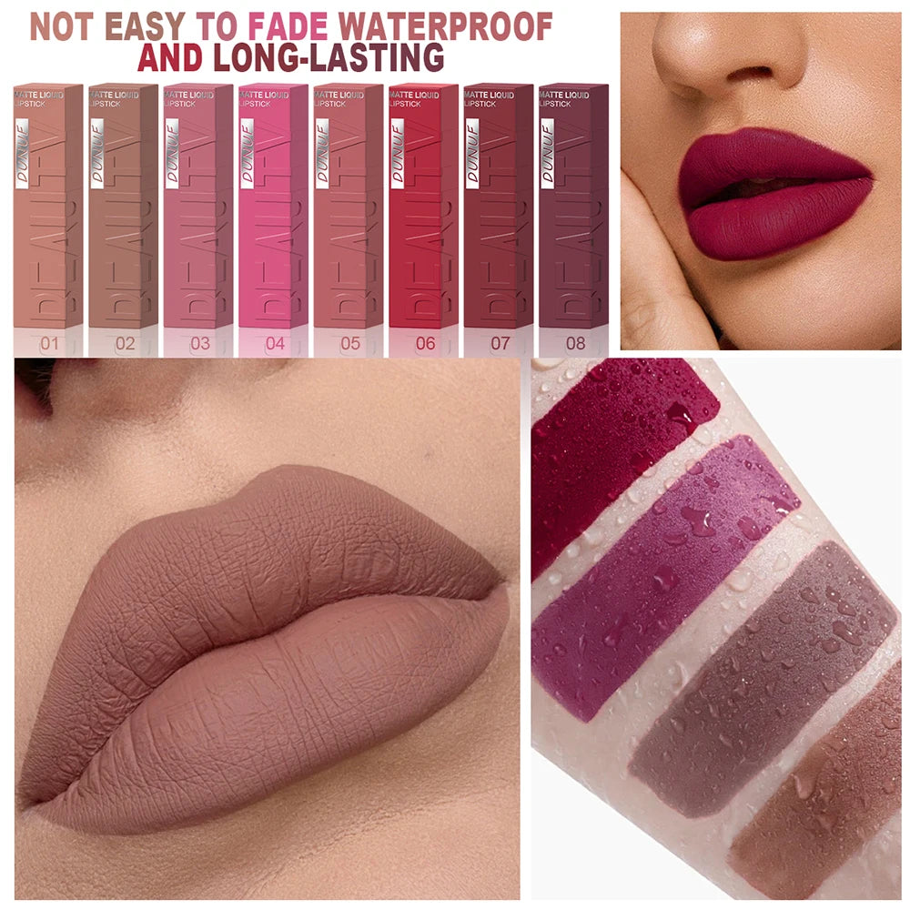 DUNUF Waterproof Lip Gloss – Y2K Non-Transfer Long-Lasting Lip Gloss P3