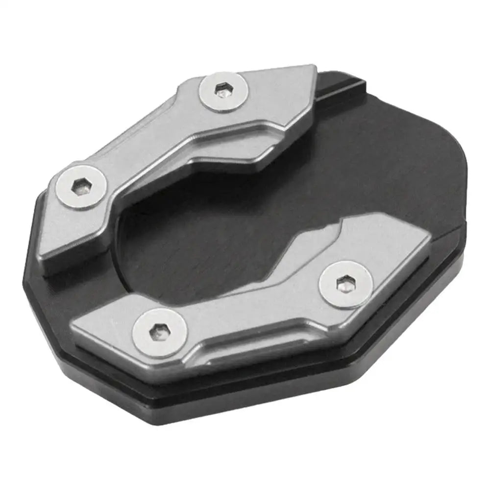 Motorcycle Kickstand Extension Pad – Aluminum Side Stand Plate Kickstand Extension Pad P3 Silver