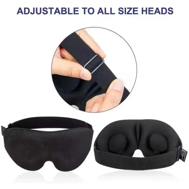 3D Sleep Eye Mask – Light Blocking, Breathable & Adjustable Sleep Eye Mask P3
