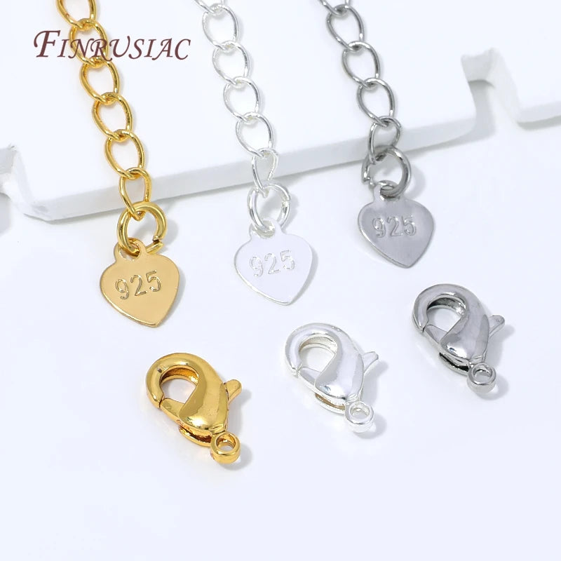 18K Gold Plated Lobster Clasp & Extender Chain | DIY Jewelry Jewelry Making Findings P3