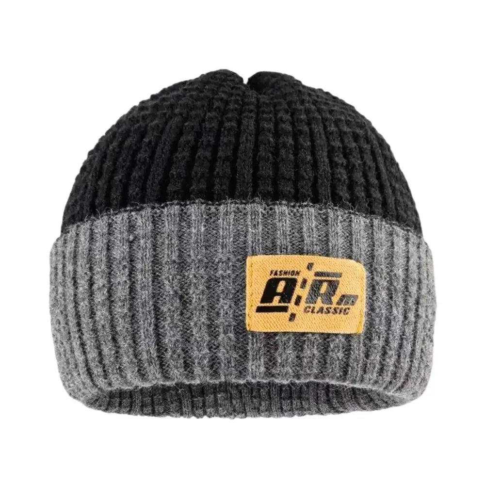 Women's 4-in-1 Slouchy Beanie Winter Ear Protection Knit Hat Knit Beanie Hat P3 Black