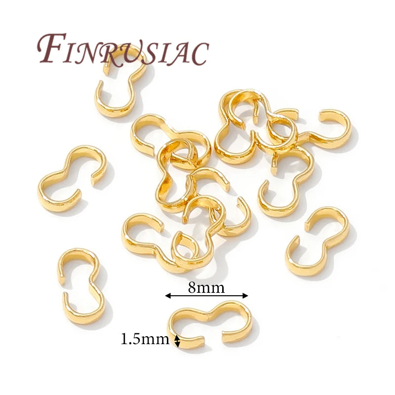 18K Gold Plated Clasp Connectors – DIY Jewelry Making 50–100pc Jewelry Clasp Connectors P3 18K Gold Plated 100 pieces