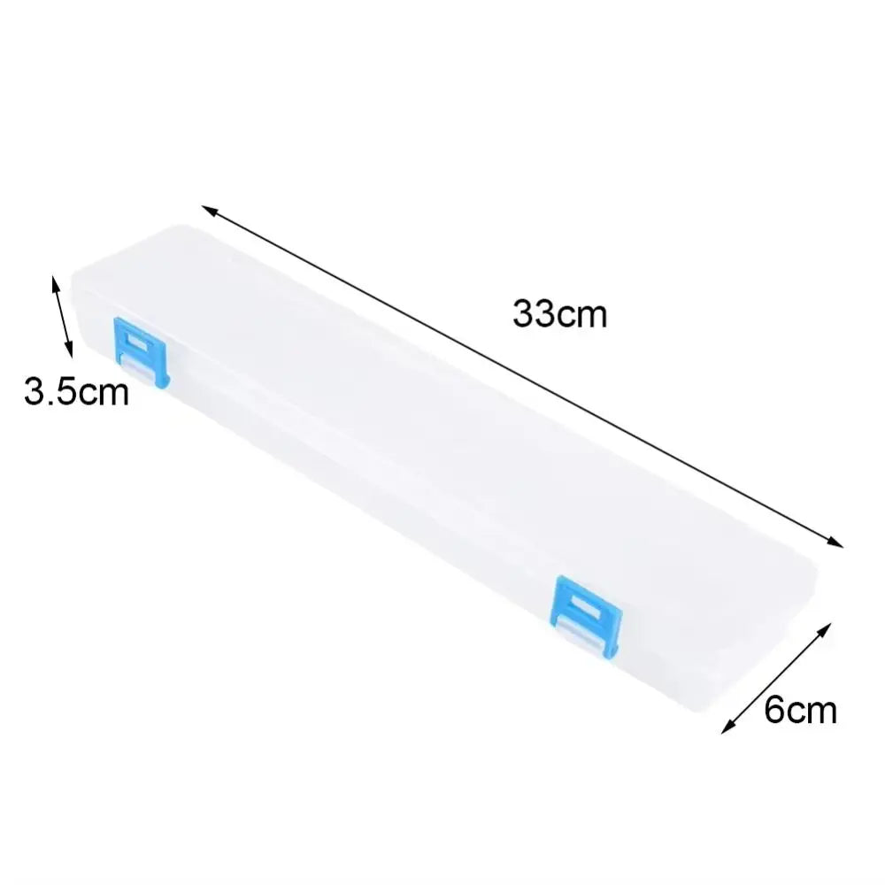 Clear Plastic Pencil & Art Supply Storage Box | 33cm Art Supply Organizer P3