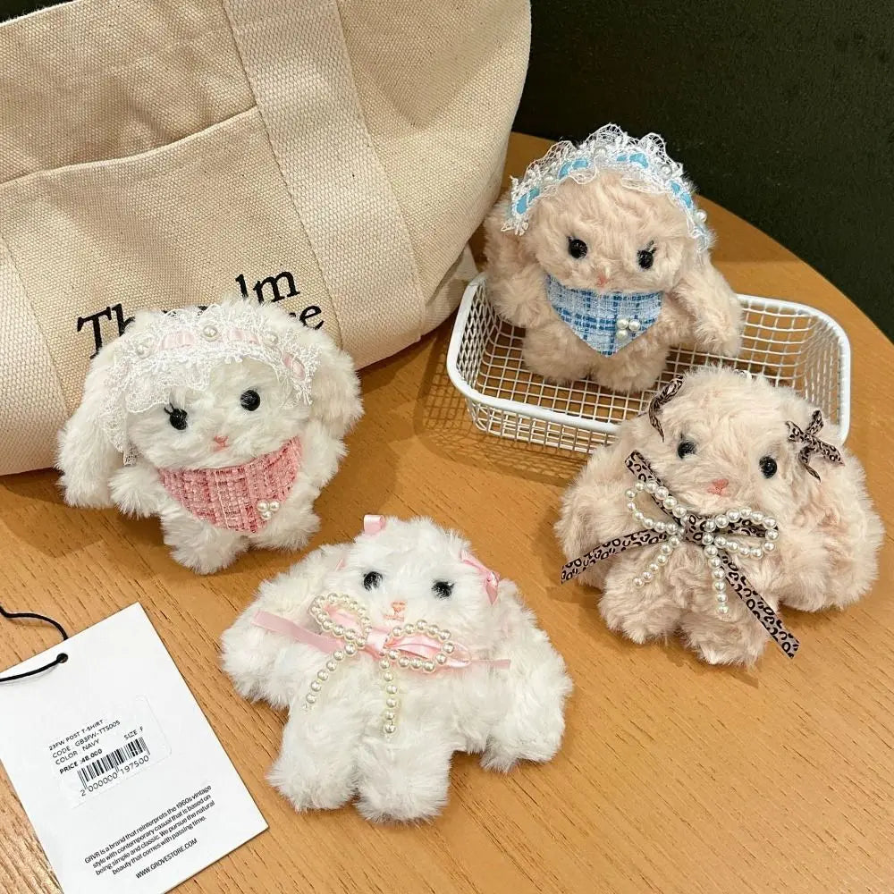 Cartoon Rabbit Plush Keychain – Bowknot Bunny Bag Charm Plush Keychain Charm P3