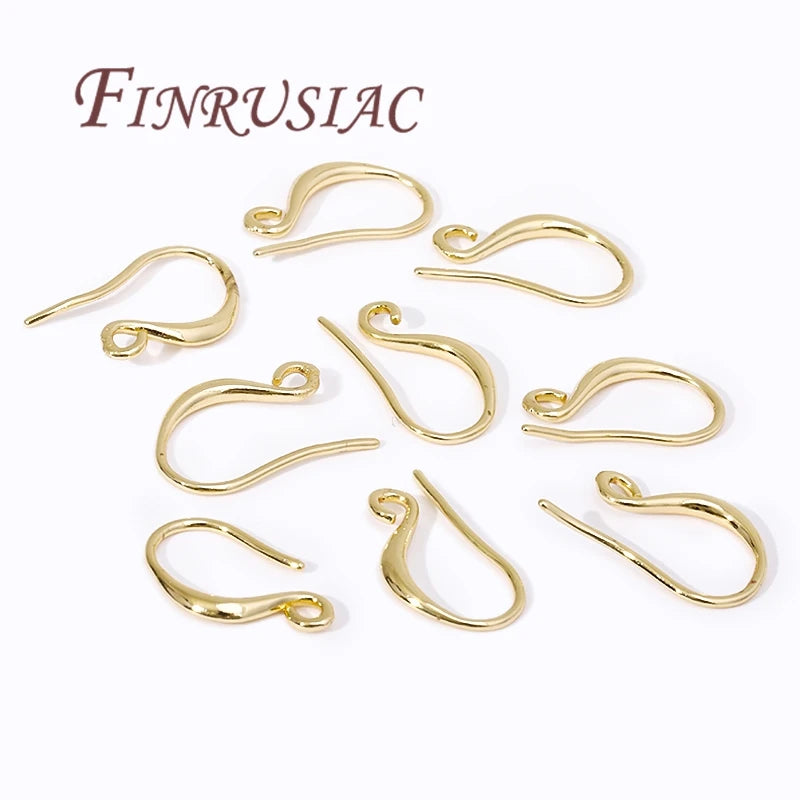 Gold Plated Hypoallergenic Earring Hooks 10pcs – DIY Jewelry Earring Hooks Findings P3
