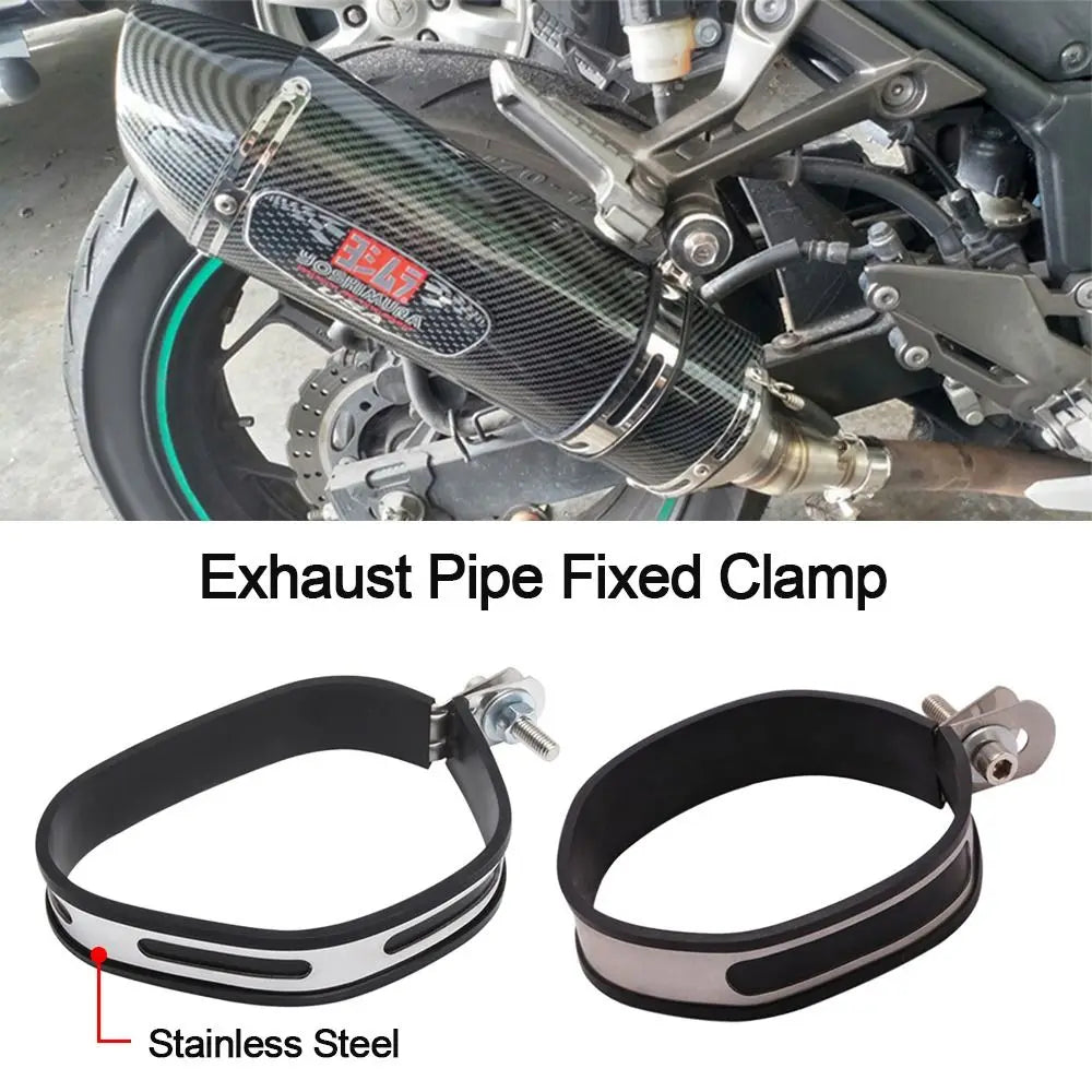 Universal Motorcycle Exhaust Clamp Bracket Fixed Ring Hanger Exhaust Clamp Bracket P3
