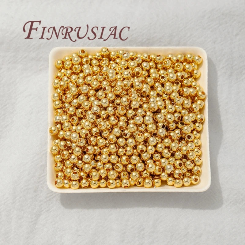 18K Gold Plated Spacer Beads 2mm–4mm | DIY Jewelry Making Jewelry Spacer Beads P3