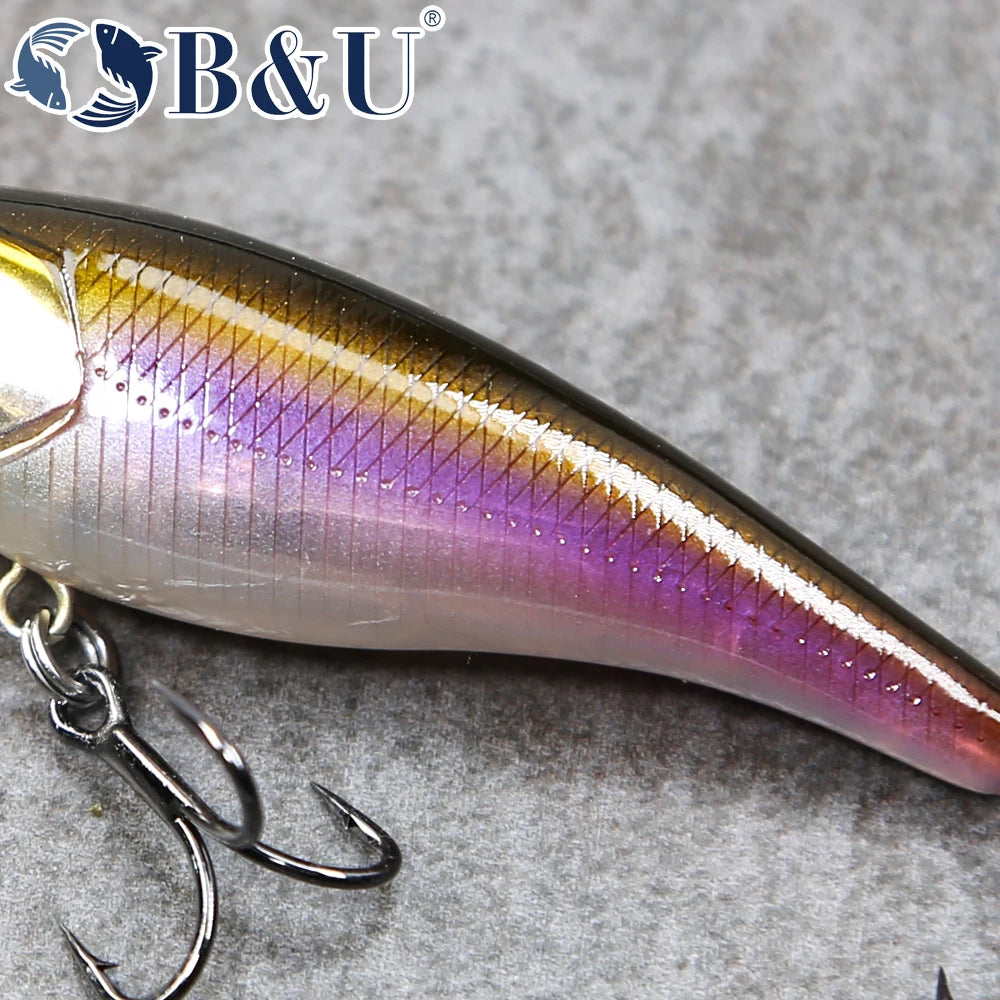 B&U 58mm Minnow Crankbait Wobbler Hard Fishing Lure – Bass Hard Fishing Lure P3
