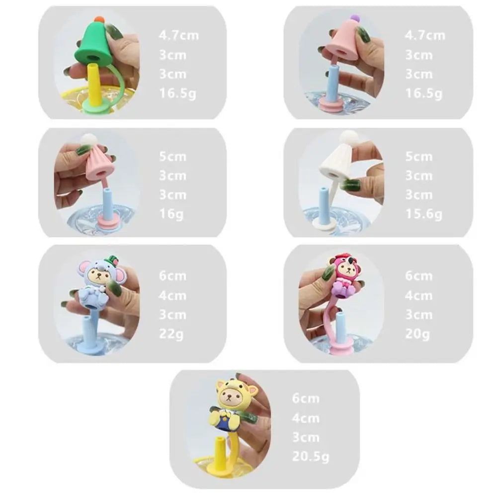 Silicone Straw Tip Cover – Dustproof Splash-Proof Reusable Cap Straw Tip Cover P3