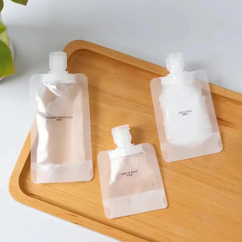 15-Pack Refillable Travel Squeeze Pouches – Shampoo & Lotion Travel Toiletry Pouches P3