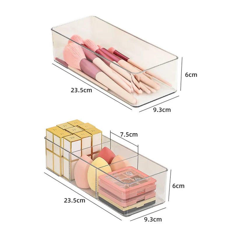 Clear Acrylic Makeup Organizer – Layered Desktop Storage Box Makeup Storage Organizer P3