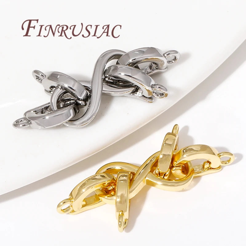 18K Gold Plated 2-Strand Connector Clasps | DIY Jewelry Findings Jewelry Clasps P3