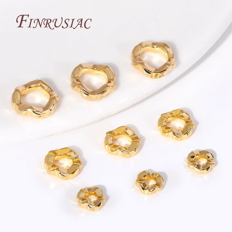 18K Gold Plated Brass Spacer Beads 6/8/10mm – Jewelry Making Jewelry Spacer Beads P3