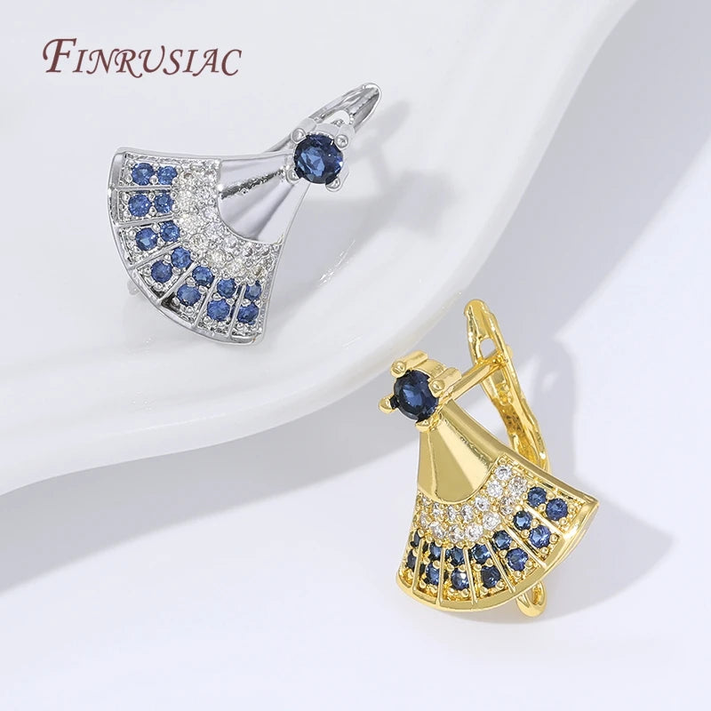 Fan Twist Wave Leverback Earring Hooks 18K Gold Plated DIY Earring Hooks Findings P3