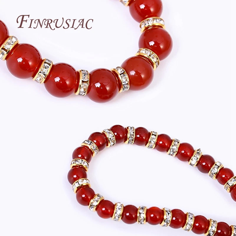 18K Gold Plated Rhinestone Rondelle Spacer Beads 4/6/8mm Rhinestone Spacer Beads P3