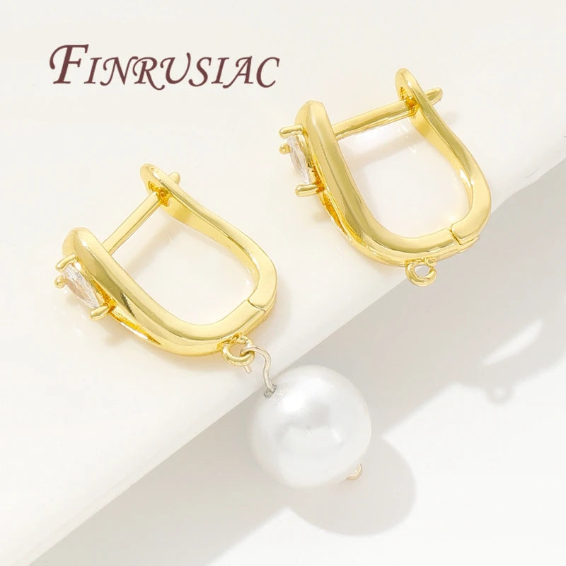 18K Gold Plated Earring Hooks – DIY Jewelry Making Findings Earring Hooks Findings P3