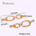 18K Gold Plated Double Loop Connector Clasps – DIY Jewelry Jewelry Findings Clasps P3 18K real gold plated 1 Piece