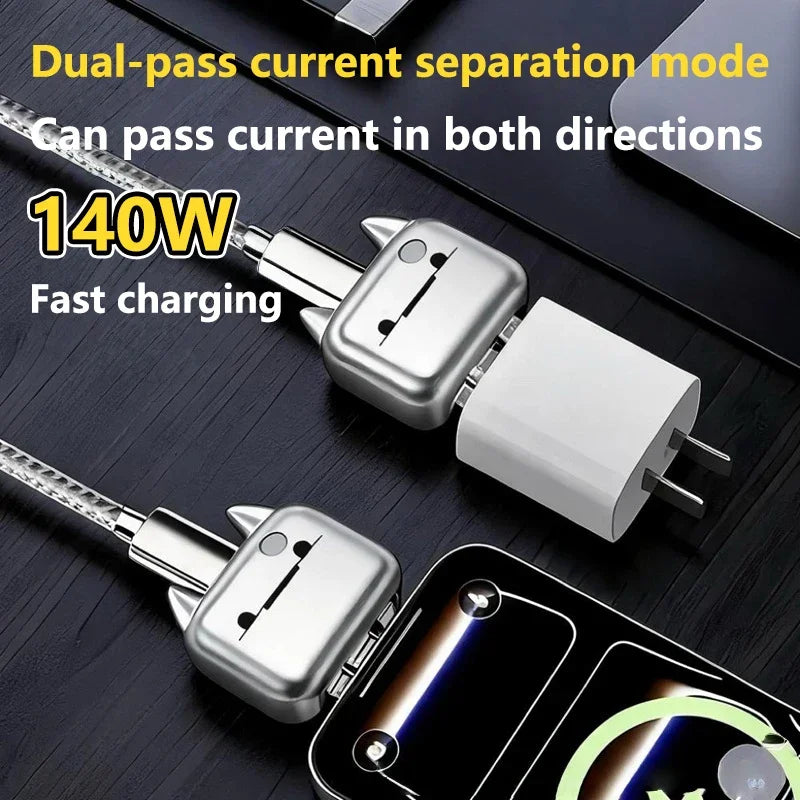 140W Smart USB-C Fast Charger – AI Auto Power-Off & Overcharge Guard USB-C Fast Charger P3