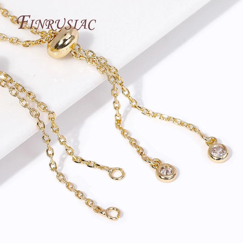 14K Gold Plated Adjustable Extender Chain – Necklace & Bracelet Jewelry Extender Chain P3