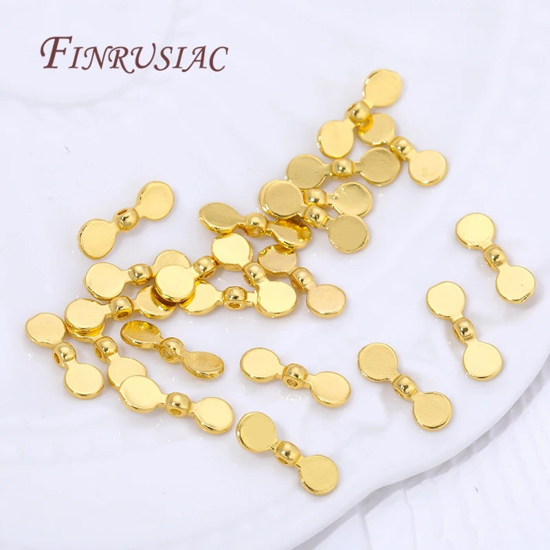 18K Gold Plated Spacer Beads for DIY Jewelry Making | 10/20 Pcs Jewelry Spacer Beads P3