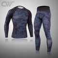 Men's Thermal Compression 2-Piece Tracksuit Set | S–3XL Compression Tracksuit Set P3 Sets M