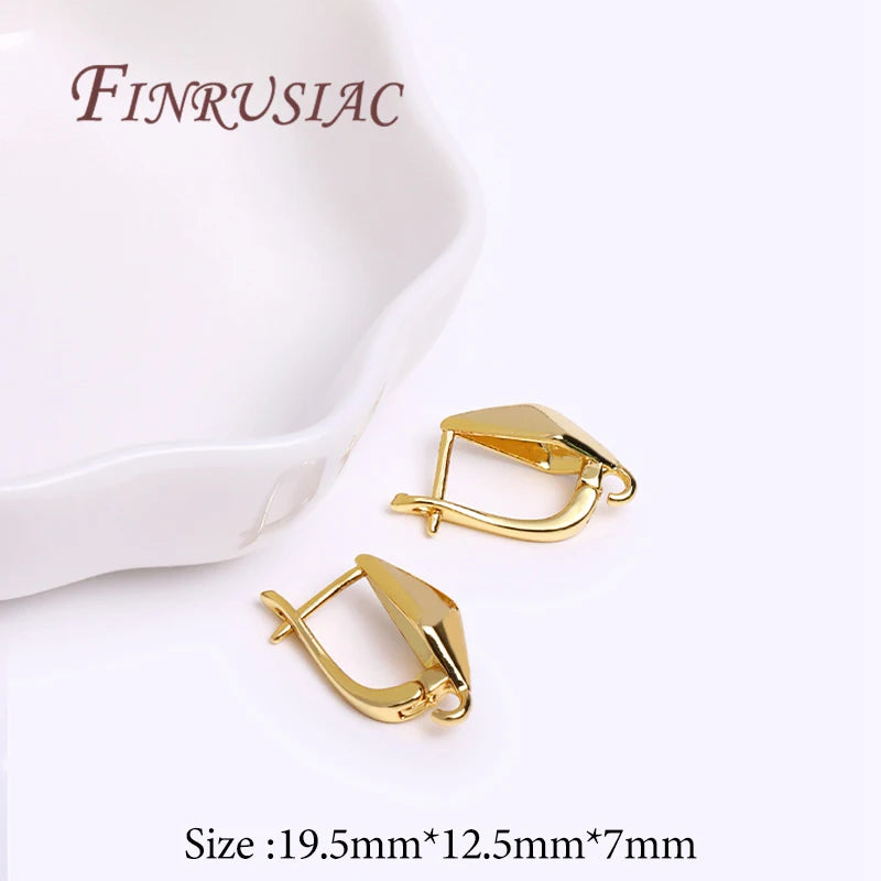 18K Gold Plated Earring Hooks & Clasps – DIY Jewelry Making Earring Hooks & Findings P3 18K Gold Plated 2 Pairs