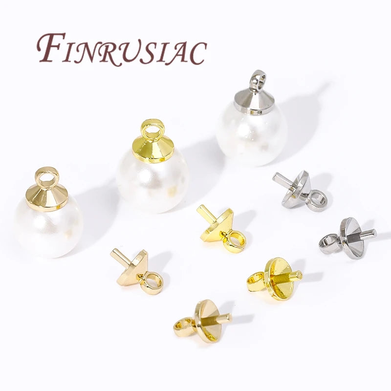 18K Gold Plated Screw Eye Pins & Bail Connectors – DIY Jewelry Jewelry Findings P3