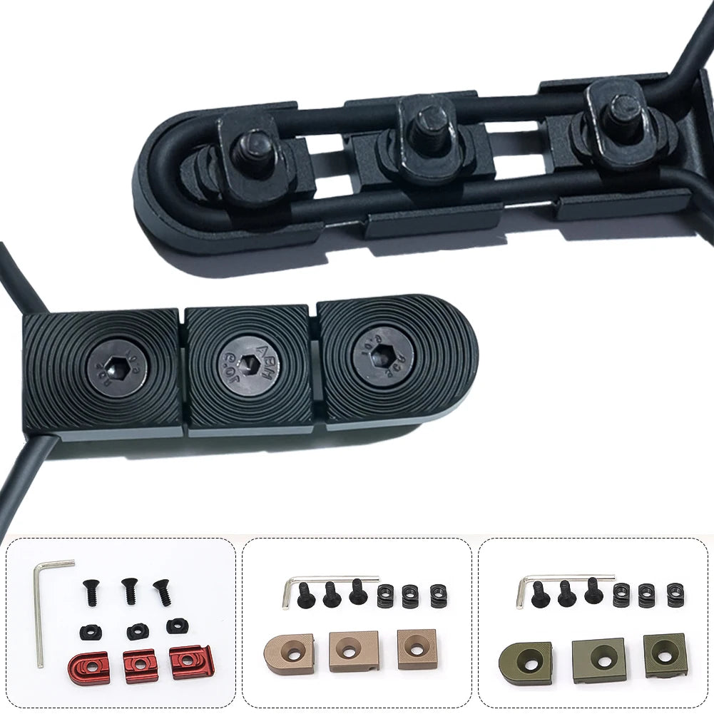 M-LOK Rail Wire Guide Cable Organizer – Aluminum 3-Piece Set Rail Cable Organizer P3