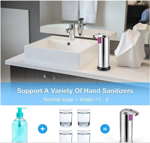 Touchless Automatic Soap Dispenser | Stainless Steel Sensor Automatic Soap Dispenser P3