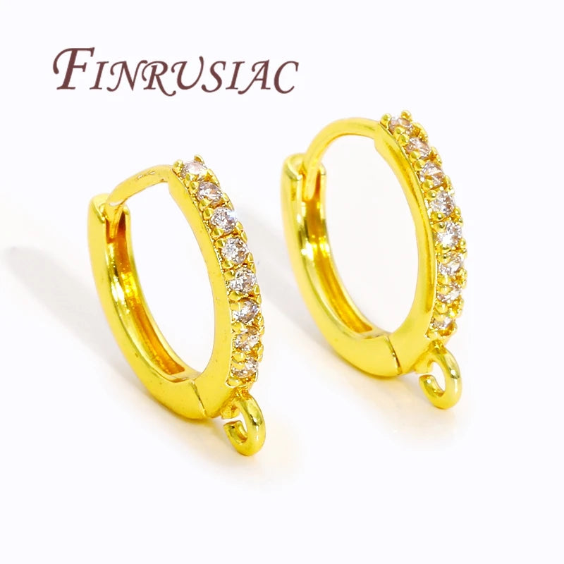 18K Gold Plated Earring Hooks – DIY Earwire Clasps & Findings Earring Hook Findings P3