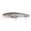 B&U Suspending Minnow Lure Set – Jerkbait for Bass Pike Perch Fishing Lure Set P3 silvery - 2pcs 11cm-15.9g