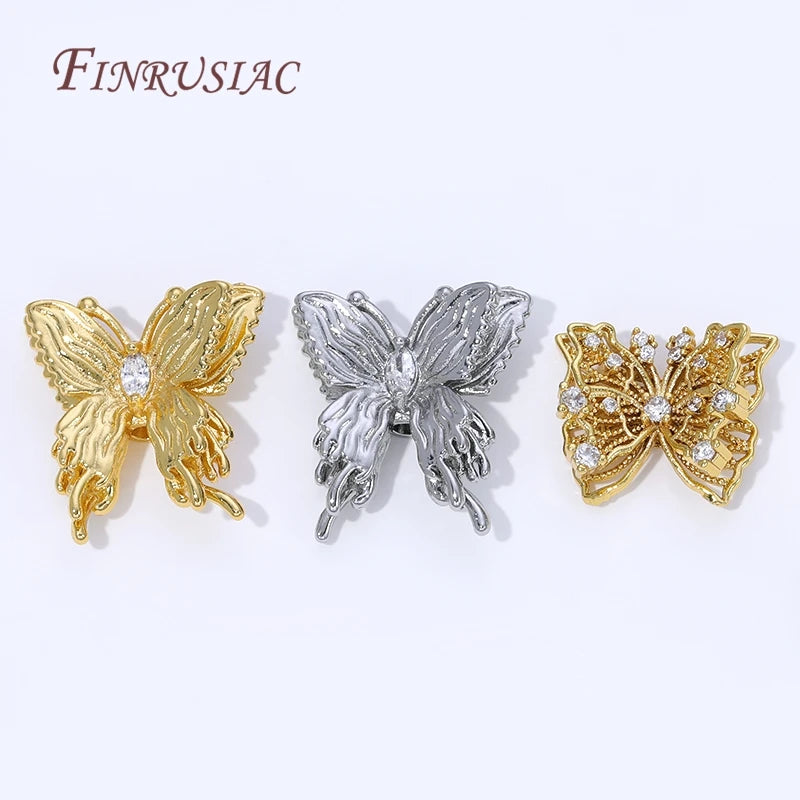 18K Gold Plated Butterfly Spacer Beads | DIY Jewelry Making Jewelry Spacer Beads P3