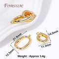 18K Gold Plated Brass Round Connector Clasps – DIY Jewelry Jewelry Connector Clasp P3 18K Real Gold Plated 1 Piece