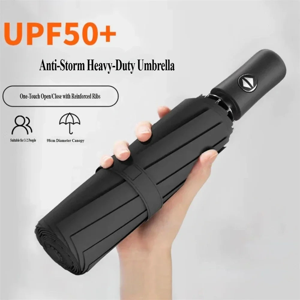 Auto Open Foldable Umbrella – Large UV & Wind Resistant Foldable Umbrella P3