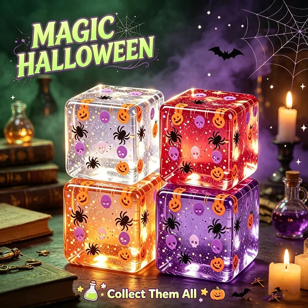 Halloween Ice Cube Squishy Toy – Pumpkin Spider Fidget Squishy Fidget Toy P3