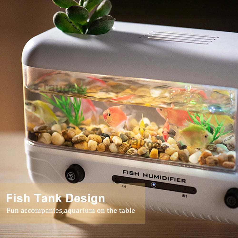 Fish Tank Aroma Diffuser & Humidifier | RGB Ambient Light Aromatherapy Diffuser P3
