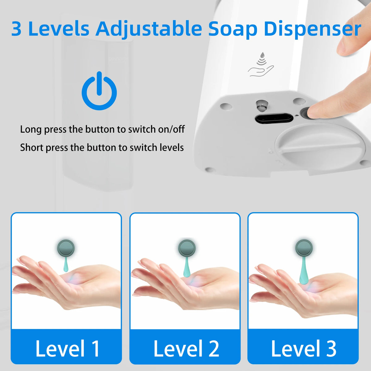 Bosharon 700ml Wall Mount Touchless Automatic Soap Dispenser Automatic Soap Dispenser P3