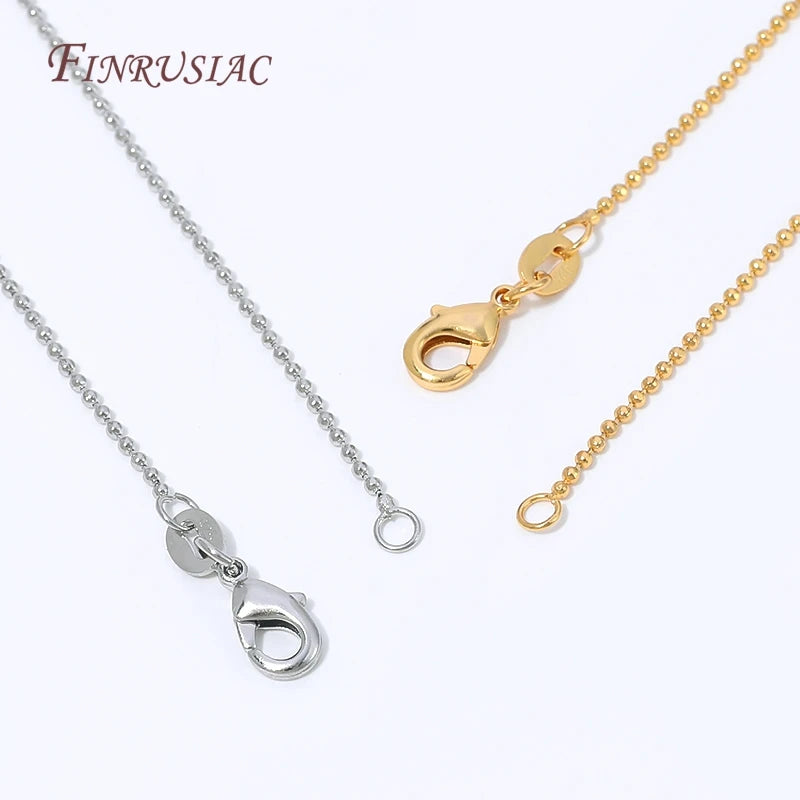 18K Gold Plated Necklace Chain Lobster Clasp – DIY Jewelry Jewelry Making Chain P3