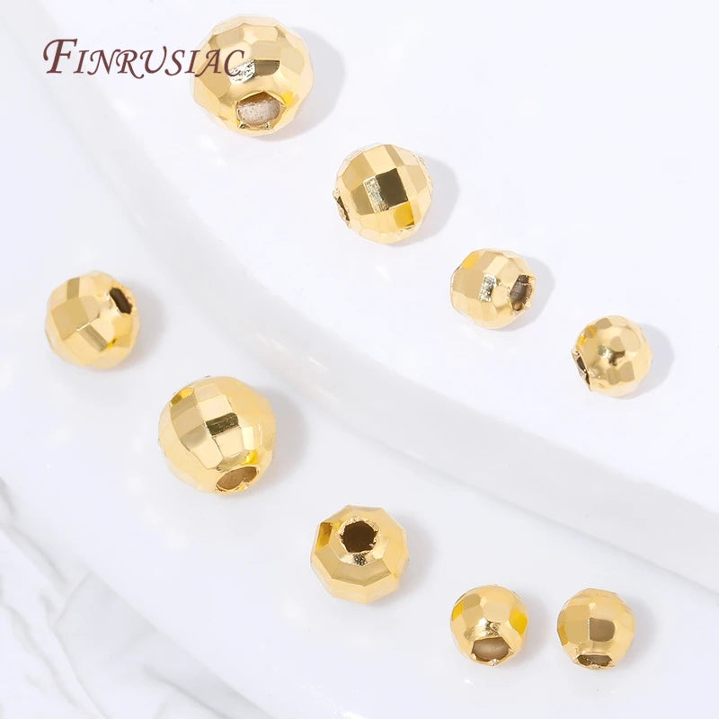 18K Gold Plated Spacer Beads – Brass DIY Jewelry Findings Jewelry Spacer Beads P3